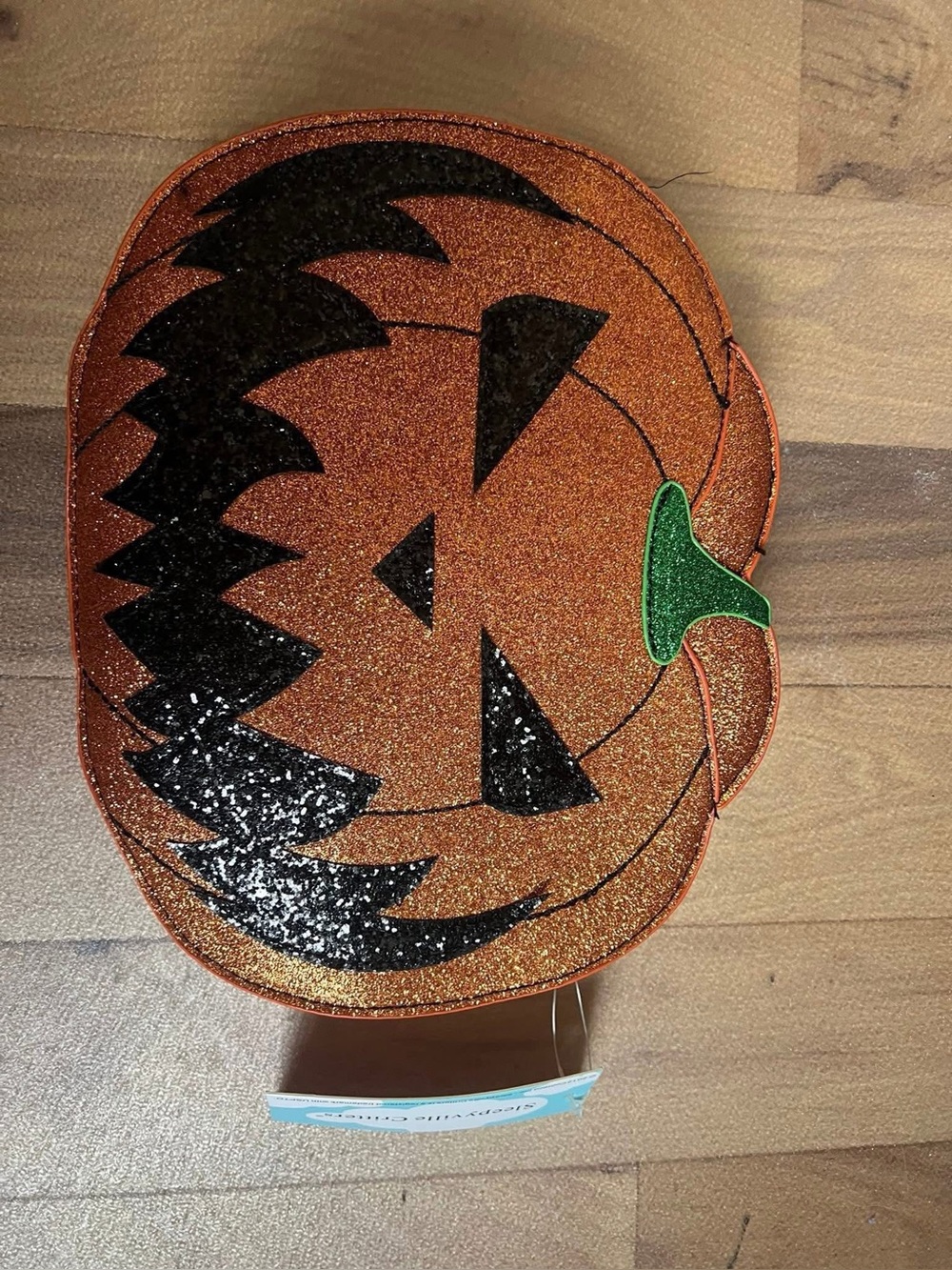 Sparkle Pumpkin Face handbag - Orange
